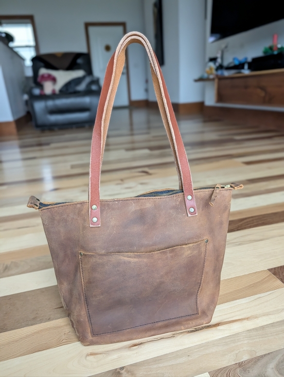 Portland Leather Handbags - Portland Leather Canyon Medium Zipped Tote Bag